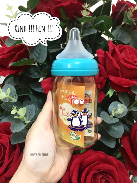 [Mã 267FMCGSALE giảm 8% đơn 500K] Bình sữa TOOM PPSU Nhật 160ml cho bé