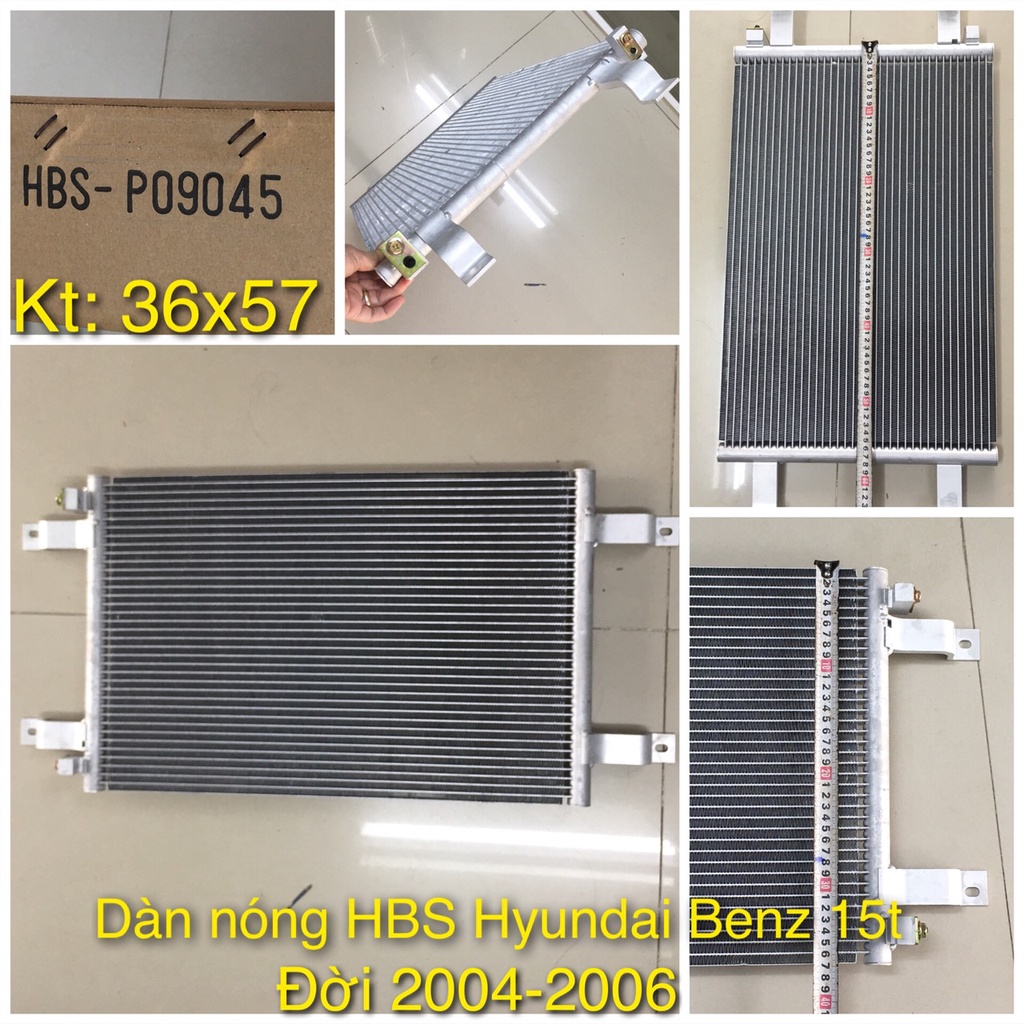 Dàn nóng HBS dòng xe tải Hyundai 15 tấn