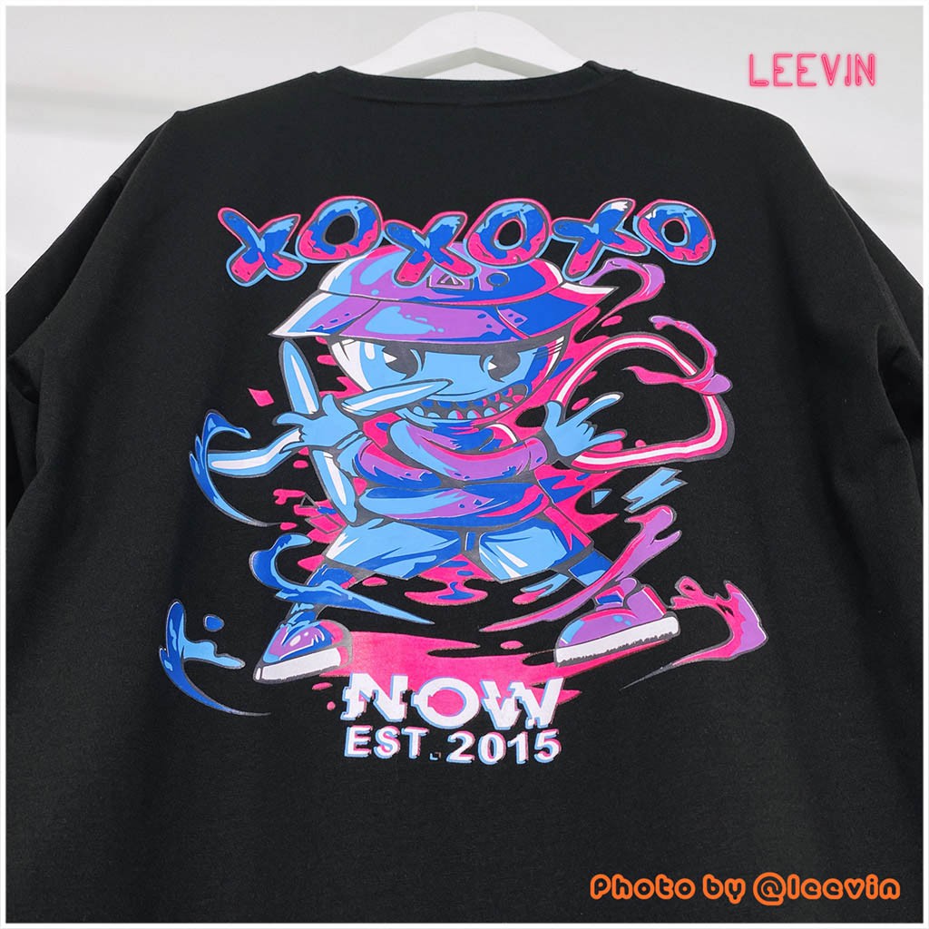 Áo thun Form rộng Unisex NOW SAIGON XO Marcus The Ninja Kid - Áo phông tay lỡ Nam Nữ [TE-NS01] Leevin Store