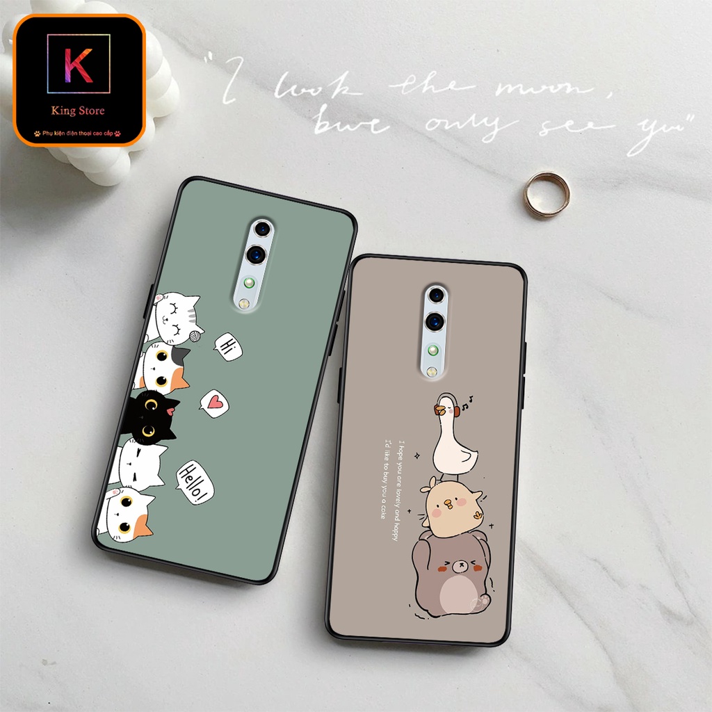 Ốp lưng Oppo Reno Z - Oppo Reno - Ốp in hình Cat&Bear đáng yêu - Chất liệu TPU siêu bền