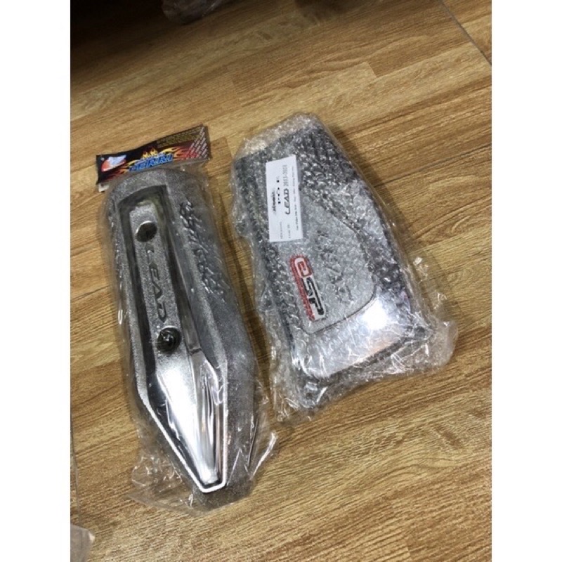 ốp pô +ốp bầu gió (pô e) xe LEAD 13->15 cao cấp