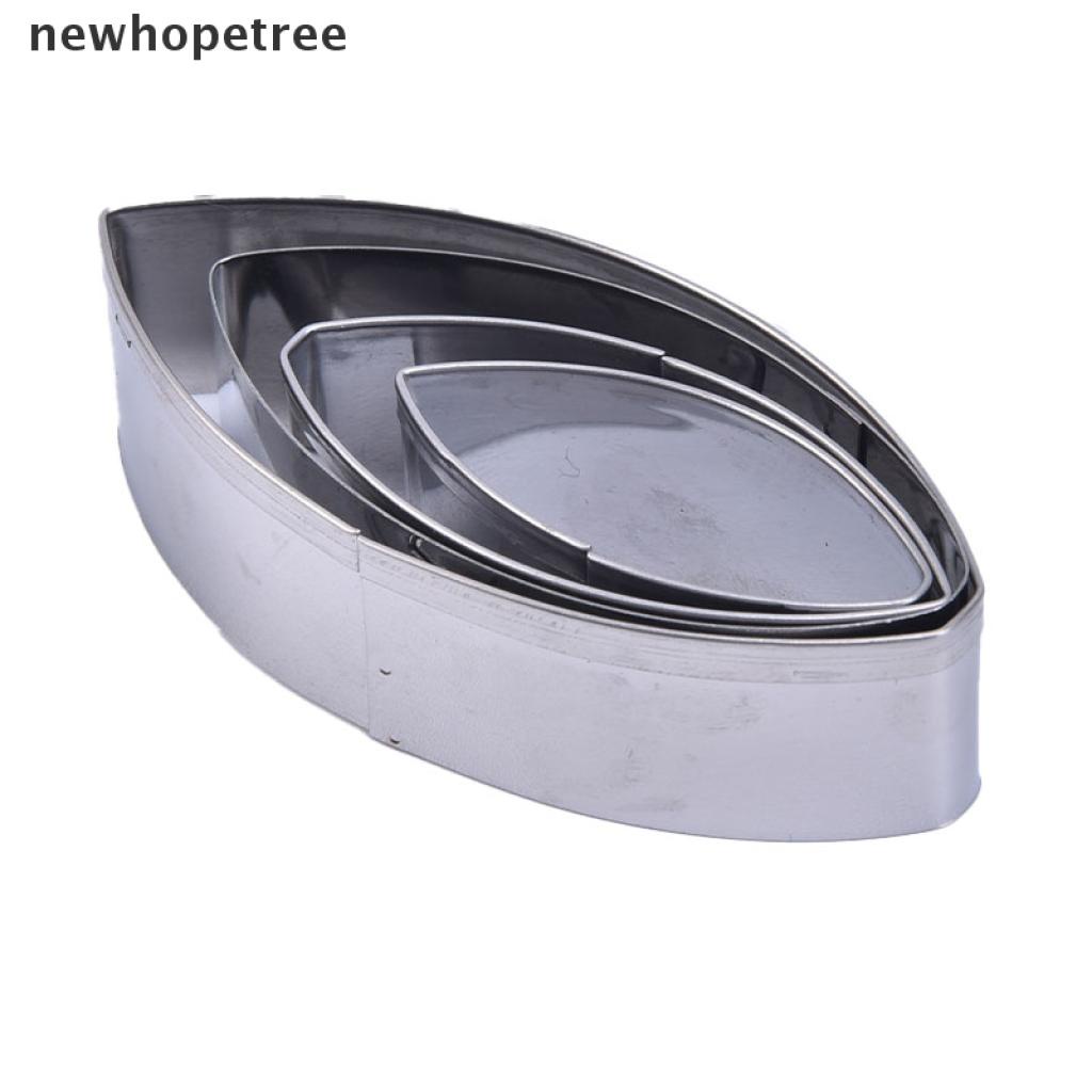 Bộ 4 khuôn cắt bánh hình hoa sen bằng thép không gỉ tiện dụng cao cấp