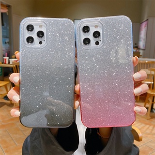 Ốp Điện Thoại Tpu Mềm Trong Suốt Phối Kim Tuyến Cho Iphone 11 Pro Max 12 Pro Max X Xr Xs Max 7 8 Plus