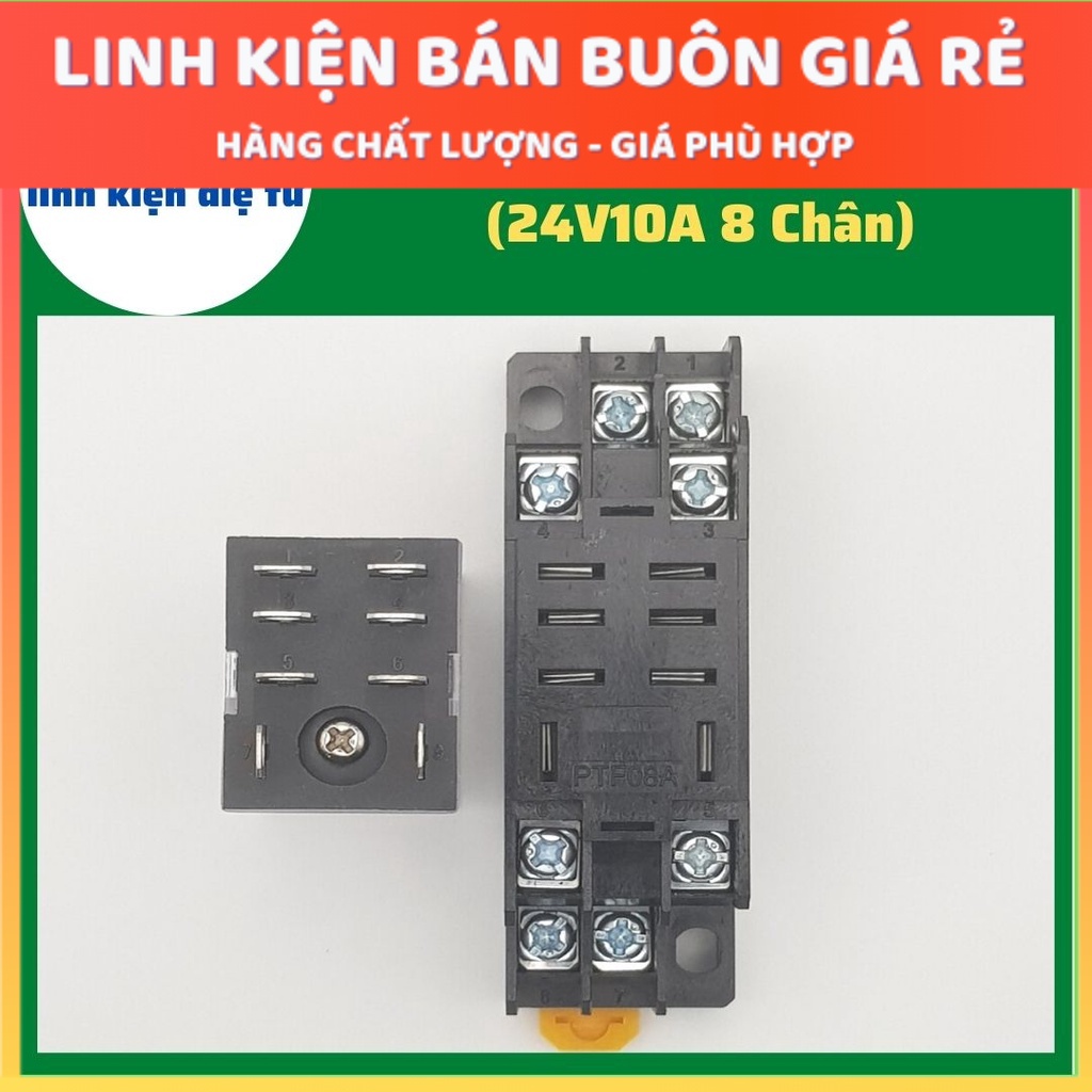 Relay Kính LY2N 24V 8 chân 10A, role kính 24v. relay LY2N 24v10a