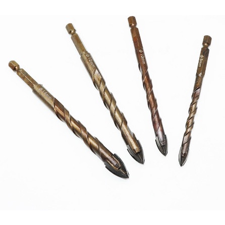 Mũi khoan đa năng các loại 6-8-10-12mm - Mũi khoan Gạch men, Thủy tinh, Đá hoa, Bê tông, Tường..