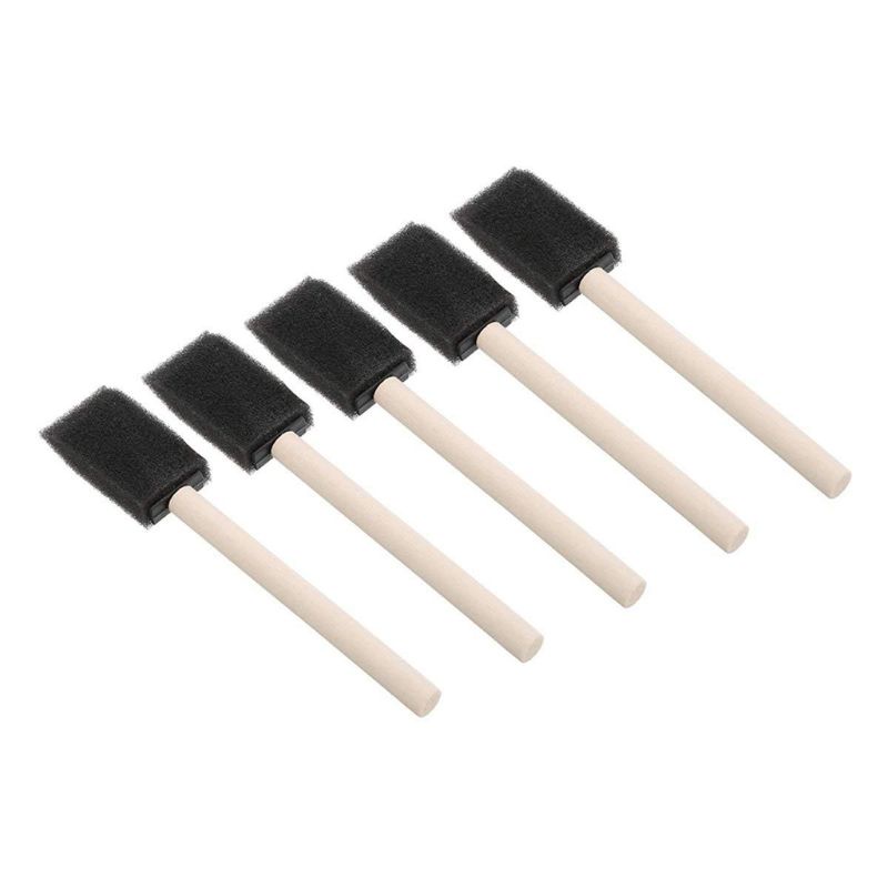 Set 25 / 50 Cọ Xốp Có Tay Cầm Dùng Để Vệ Sinh Vết Bẩn Khi Sơn Móng Nghệ Thuật