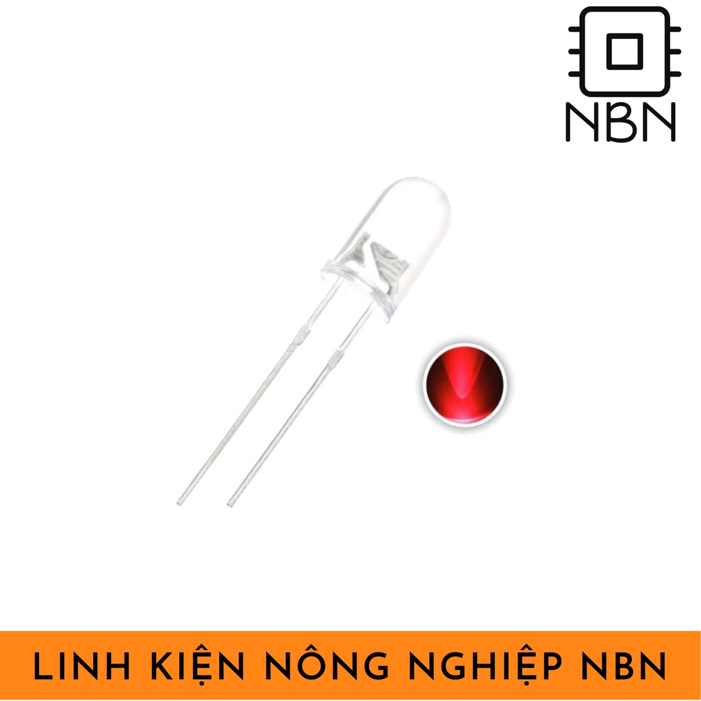 Gói 10 bóng LED trong 🔥 siêu sáng phi 5mm🔥 các loại ánh sáng màu