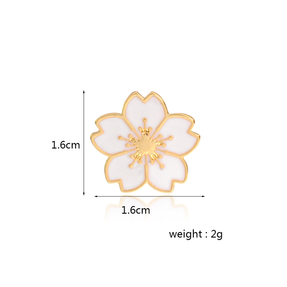 Set 5 Ghim Cài Áo Hình Hoa Anh Đào Dễ Thương Cho Nữ