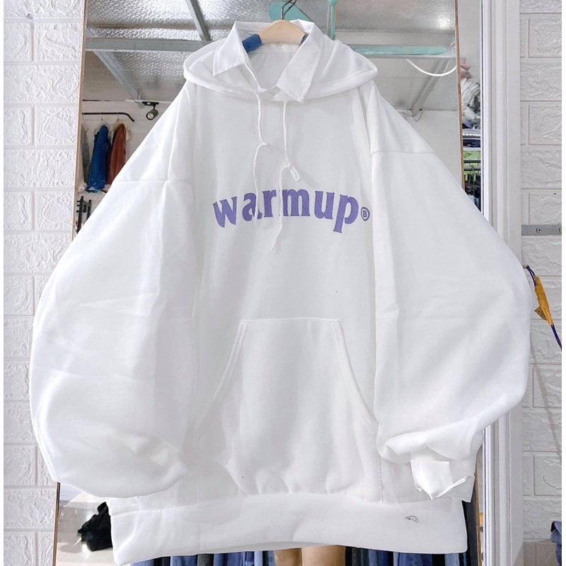 Áo Hoodie Nỉ Warmup, Áo Hoodie Chui đầu Nhiều màu