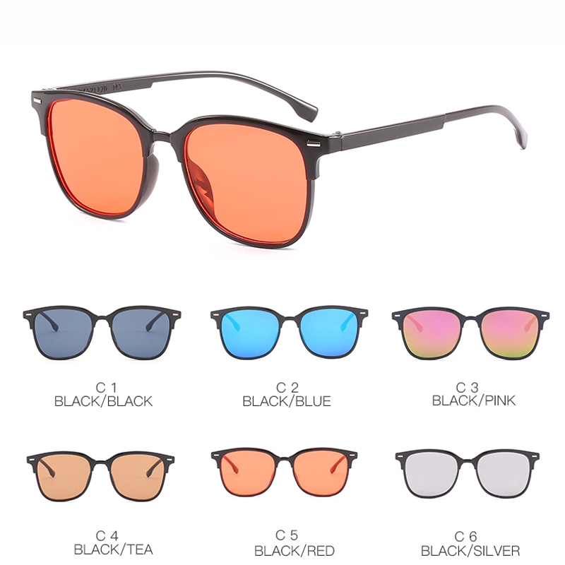 Kính mát gọng vuông nhiều màu cho nữ