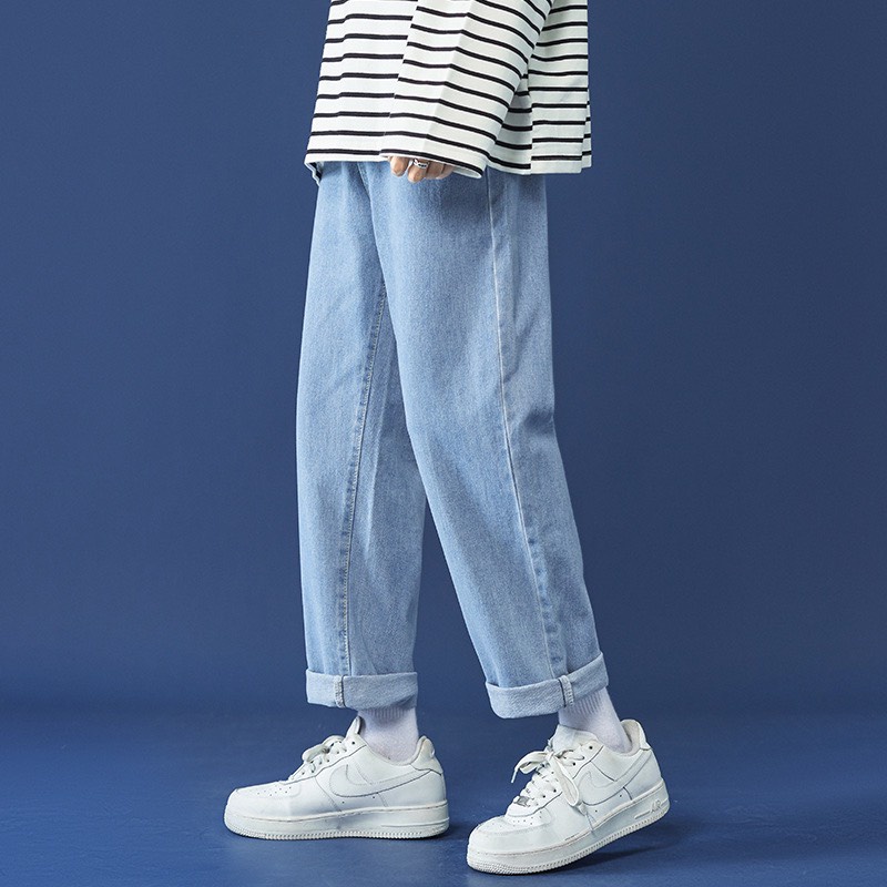 Quần jeans Baggy rộng , Quần jean trơn ống suông, rộng nam (Dhclothes Q4 ) - HÀNG CAO CẤP LOẠI 1- Kèm ảnh thật