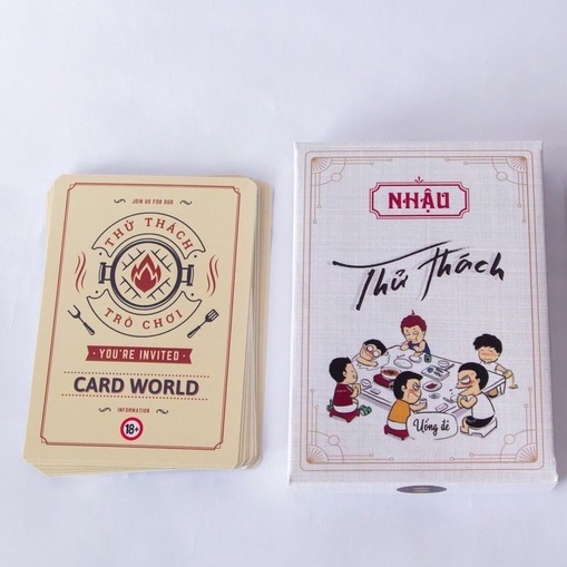 Bộ bài Nhậu thử thách, nâng cao drink game, hấp dẫn cùng bạn bè Card World P2