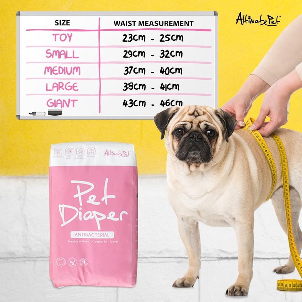 Altimate Pet Tã quần, tã quấn mặc cho chó mèo giống đực, cái