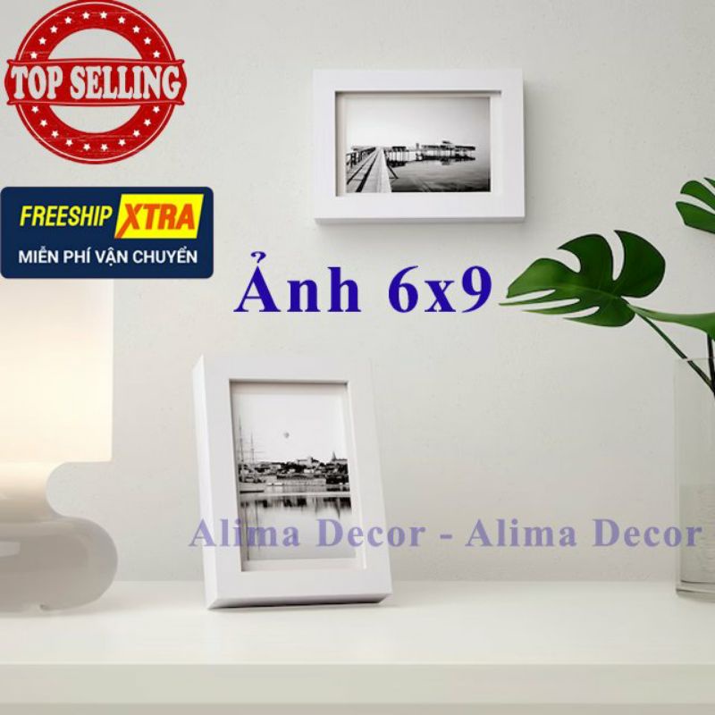 Khung Ảnh Để Bàn 6x9 9x6 21x30 20x30 Màu Trắng Đen