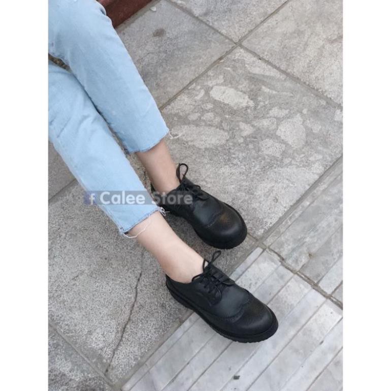 Giày oxfords da mềm nữ (Có clip tự quay sản phẩm) đế cao su cao cấp -h91 | BigBuy360 - bigbuy360.vn