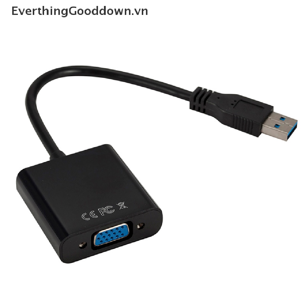 Bộ ChuyểN ĐổI Âm Thanh / Video USB 3.0 Sang Vga Cho Windows 7 / 8 / 10 PC 1080P