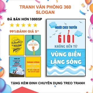 Tranh Tạo Động Lực Cho Văn Phòng 09- Vải Canvas Cán Fomex Đẹp- Bảo Hành 10 năm - Tranh Văn Phòng 360