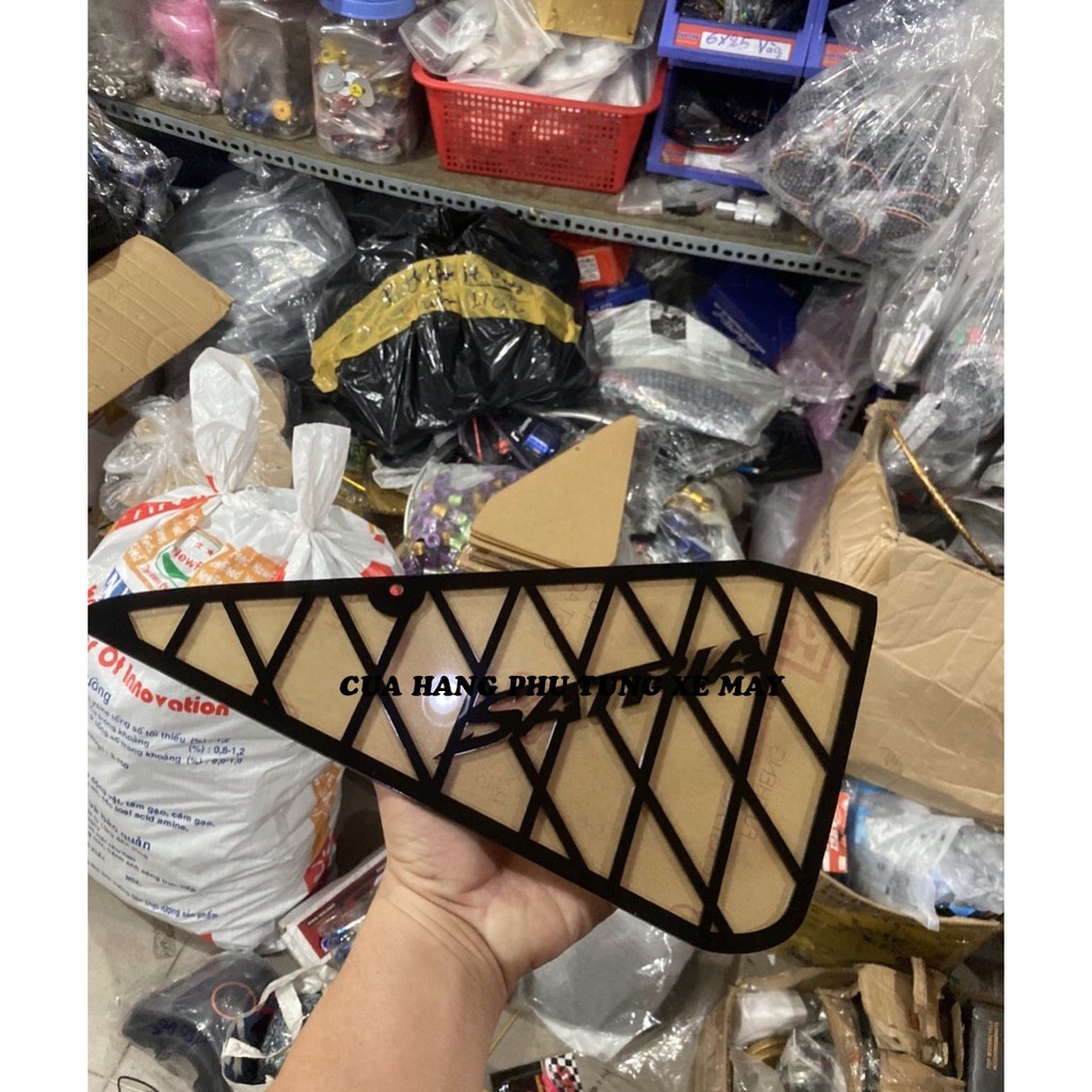 Ốp sườn mica cho xe Satria/ Raider Fi viền màu