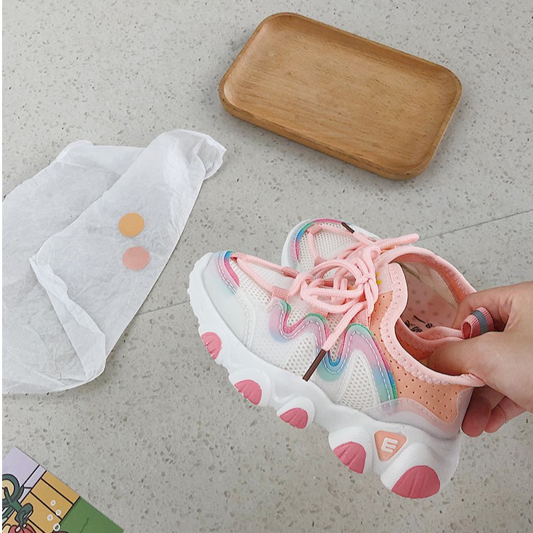 Giày thể thao đế mềm chống trượt phong cách Hàn Quốc cho bé