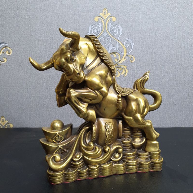 Trâu đồng kim tiền tài lộc bằng đồng dành cho ace nào sưu tầm trưng phong thủy năm TÂN SỬU