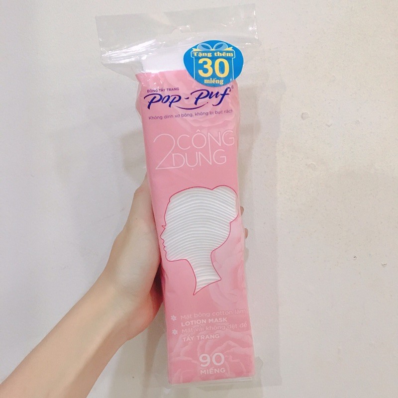 Bông tẩy trang Pop-Puf (90+30 miếng)