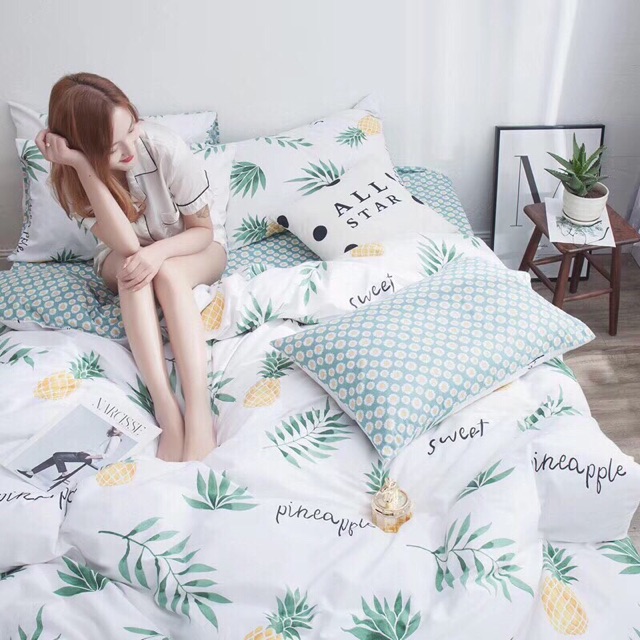 Bộ Drap Giường 100% Cotton 5 món (Chọn Mẫu) 1Mx2M,1M2x2M,1M4x2M,1M6x2M,1M8x2M