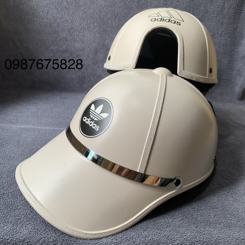 Nón bảo hiểm kết thể thao Nam-Nữ đai inox adidas dày sịn