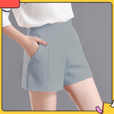 Quần Short Cạp Cao Cao Cấp Khóa Kéo Sau 10 Màu 022