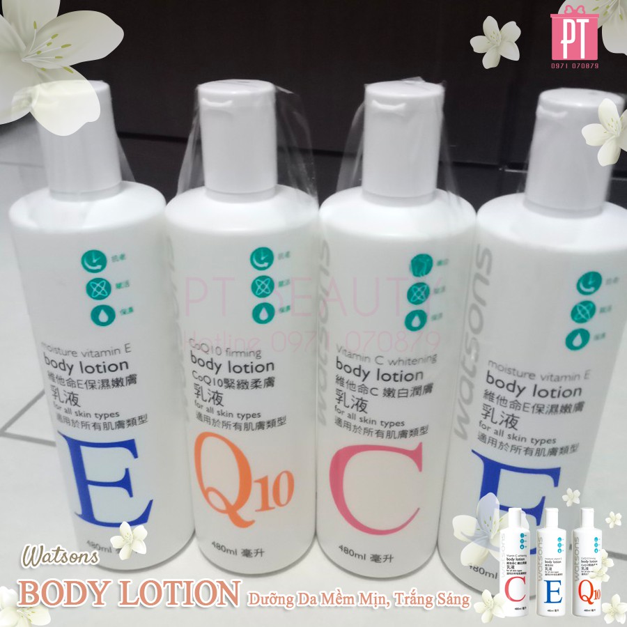 Kem Dưỡng Thể Watsons Body Lotion Đài Loan 480ml