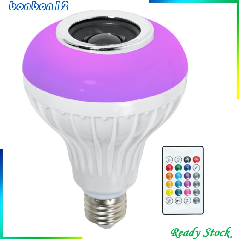 Bóng Đèn Led Thông Minh E27 / B22 Rgb Đổi Màu Có Loa Bluetooth