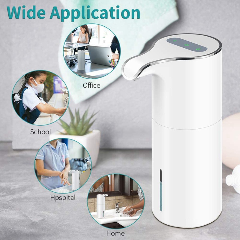Bình Đựng Xà Phòng Tự Động 450Ml Không Chạm Sạc USB Chống Thấm Nước Có Thể Điều Chỉnh