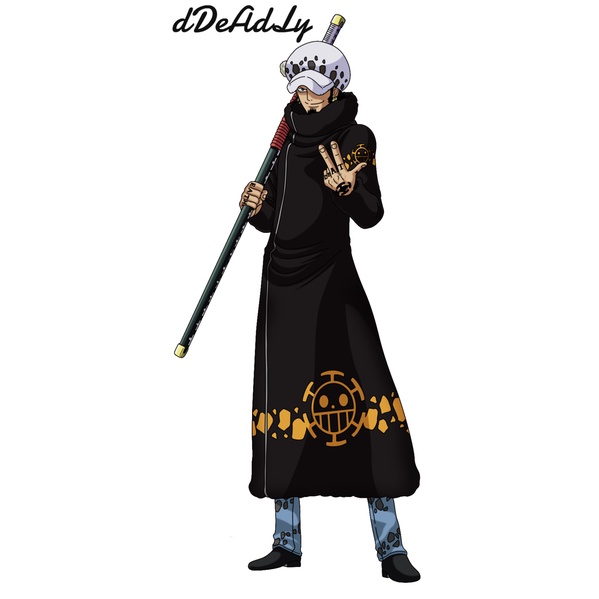 [ Tặng đế ][ 25cm ] Mô hình hợp kim Kikoku của Trafalgar D. Water Law - OP - Baystore