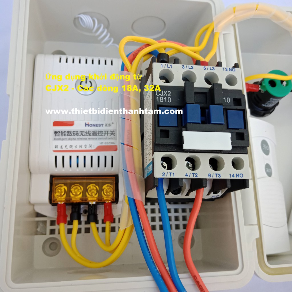 CJX2 - Contactor Khởi Động Từ 3 pha 32A , 18A (cuộn hút 220V)