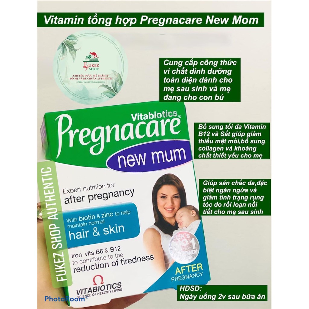 VIÊN UỐNG NGĂN NGỪA TÓC RỤNG SAU SINH PREGNACARE 56V