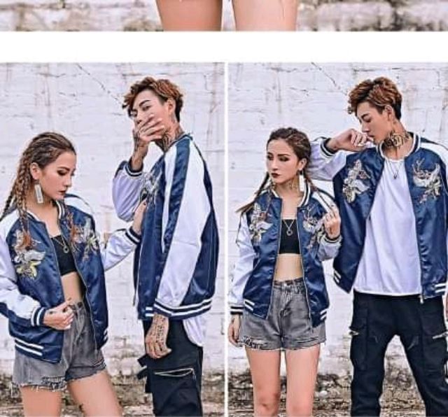 [ SẴN ] ÁO KHOÁC BOMBER JACKET THÊU HẠC