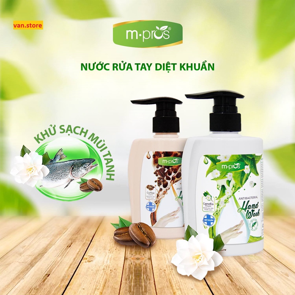 Nước Rửa Tay M.Pros Diệt Khuẩn Hương Cà Phê 500ml