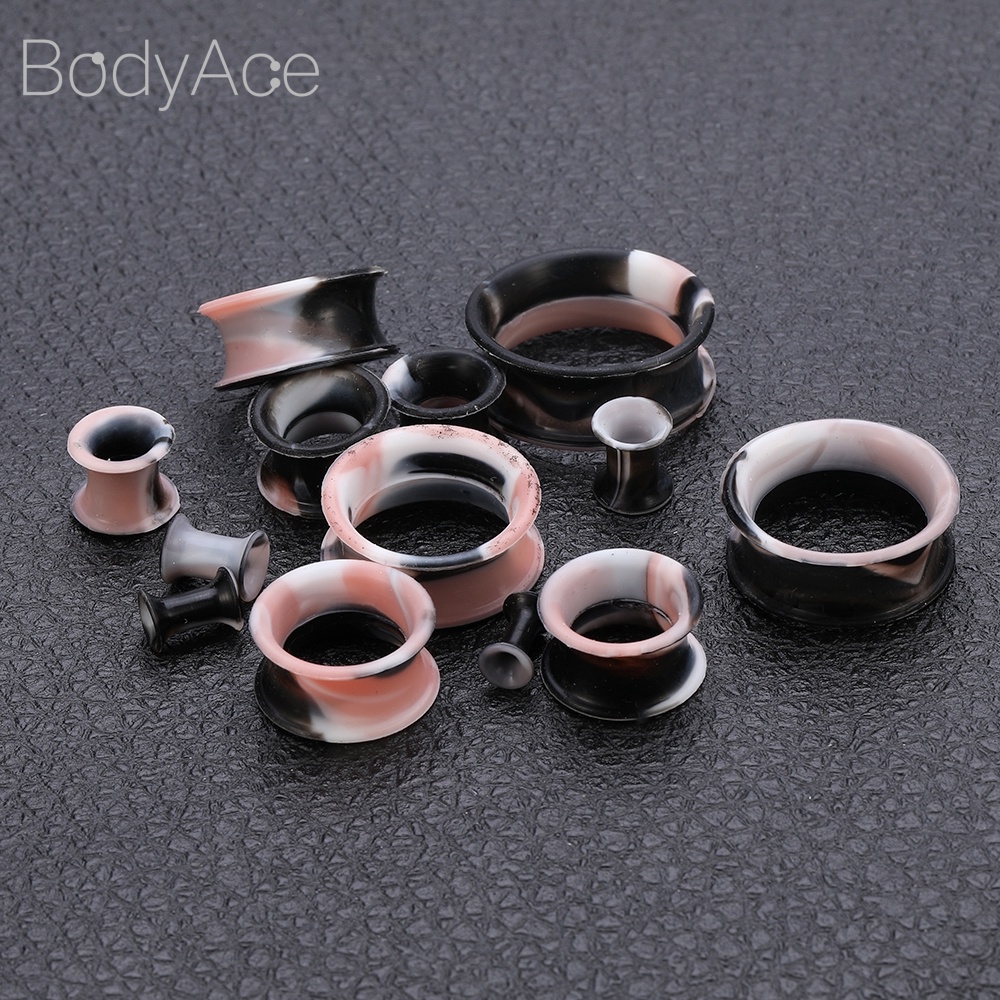 Khuyên nong tai silicone 5-22mm nhiều màu sắc độc đáo