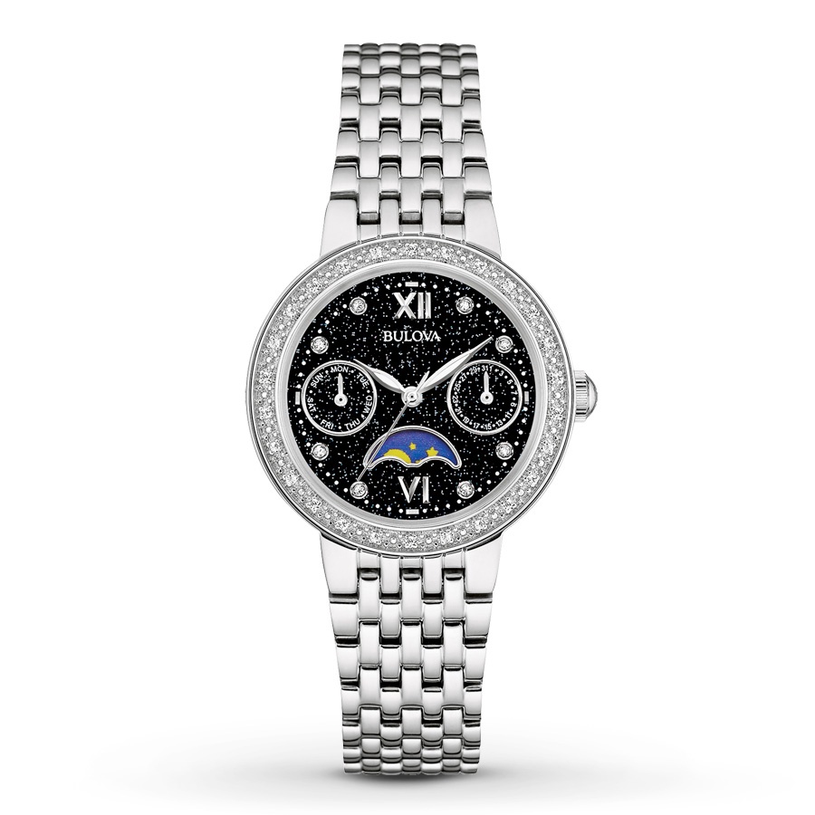 Đồng hồ nữ Bulova 96R210 dây thép không gỉ, hàng chính hãng