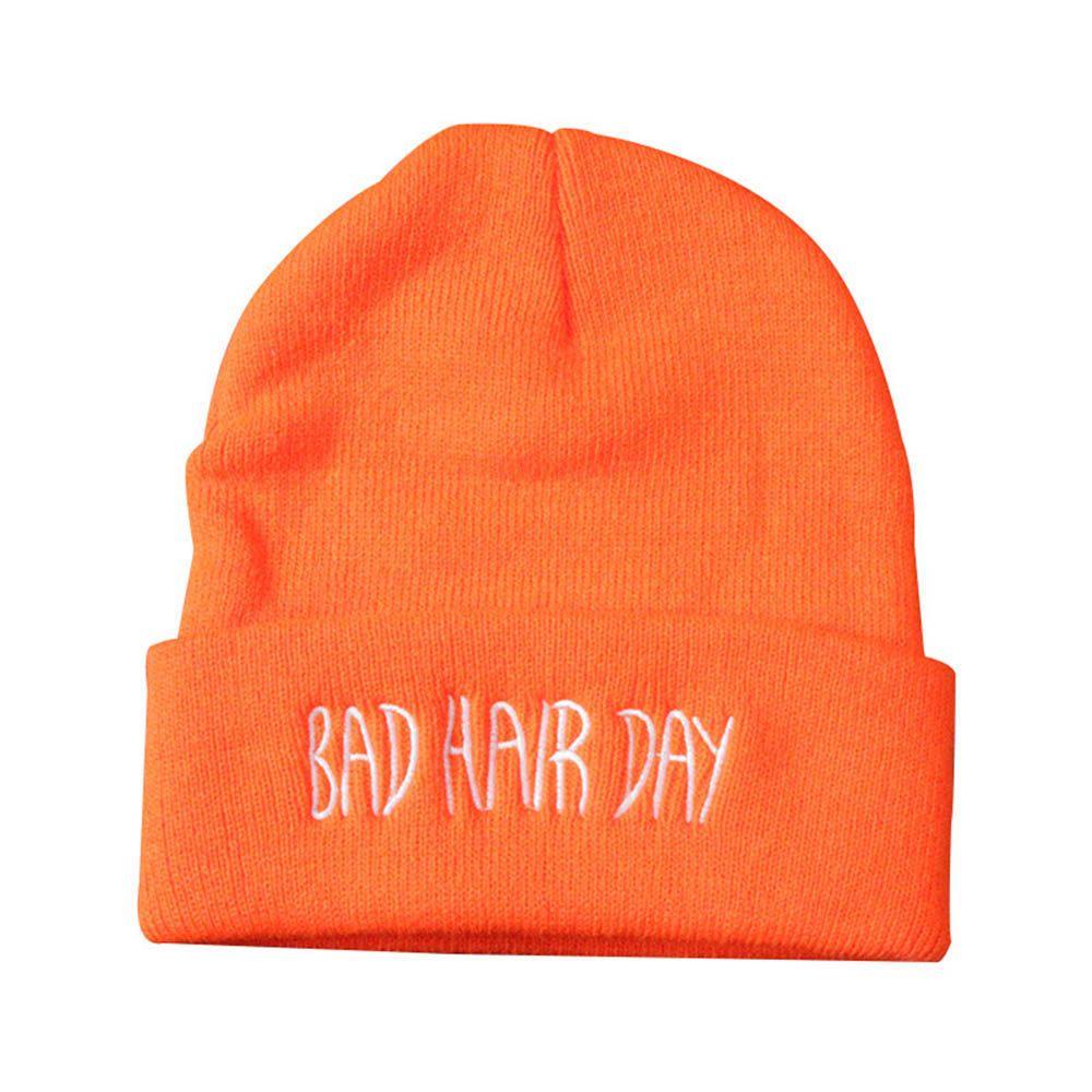 1 Mũ Len Beanie Mềm Mại Thêu Chữ Thời Trang Thu Đông