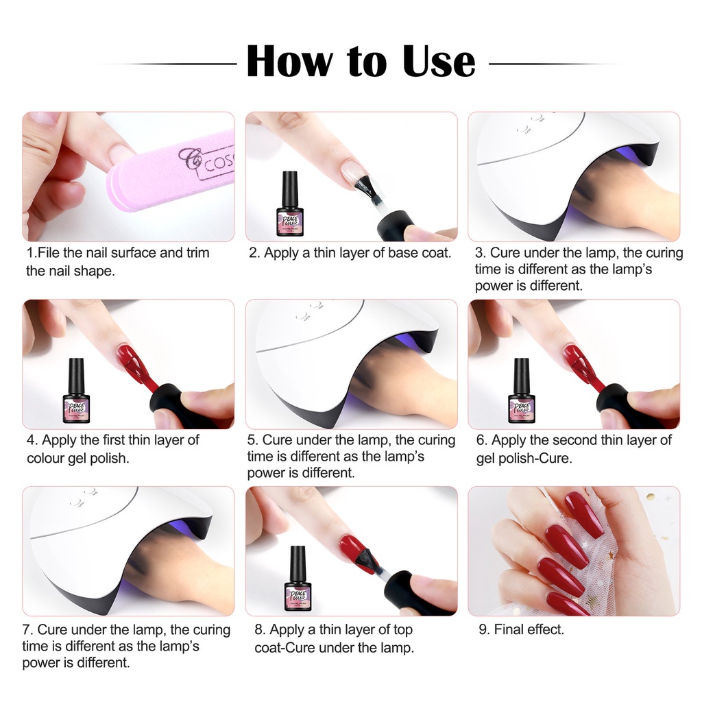 1 Lọ Gel Sơn Móng Tay Khô Nhanh Không Chứa Cồn 40 Màu Tùy Chọn