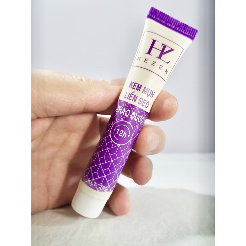KEM HEZEN GIẢM MỤN LIỀN SẸO THẢO DƯỢC 12GIỜ TUÝP 25GR
