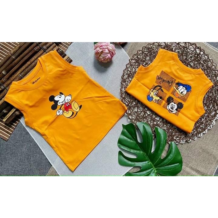 Áo ba lỗ cho bé trai bé gái hàng thun cotton chính phẩm xịn mịn siêu dãn