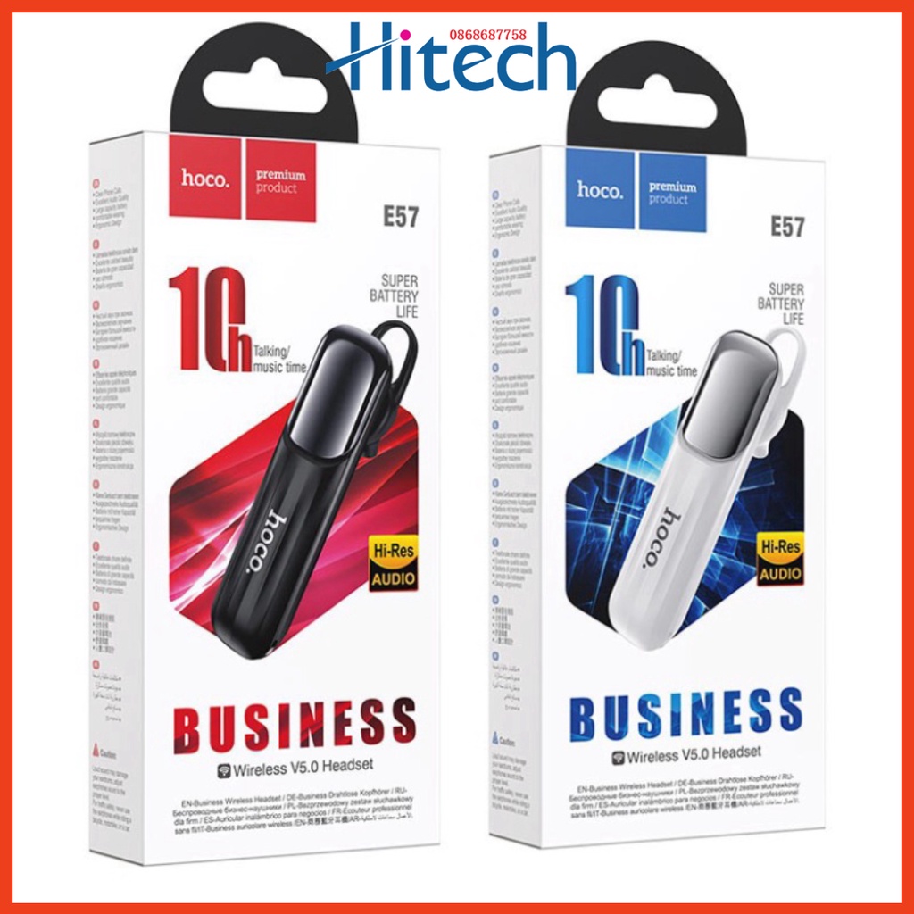 Tai nghe bluetooth chính hãng Hoco E57 V5.0 - Bảo hành 06 tháng