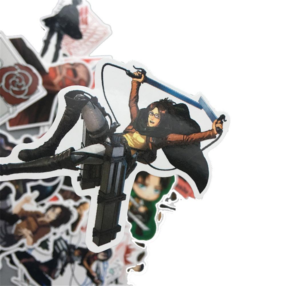 Miếng Dán Anime Attack on Titan DIY Trang Trí Xe Hơi