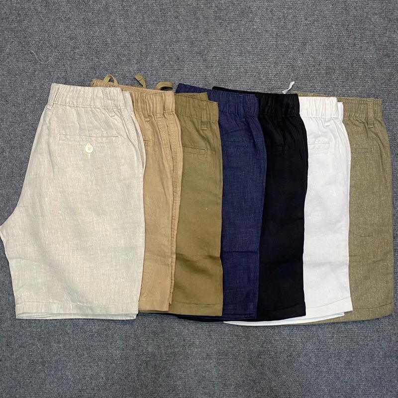 Quần Short Nam Linen Tưng Lưng Thun