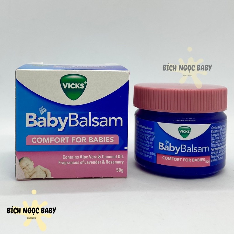 Dầu bôi ấm ngực Vick Baby Balsam Úc