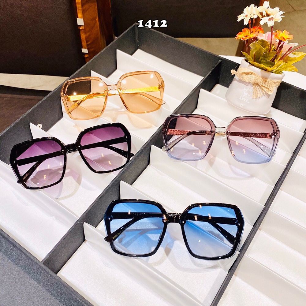 Mắt kính nam nữ thời trang phong cách retro hàn quốc❤️FREESHIP❤️kính mát unisex cao cấp AH1412