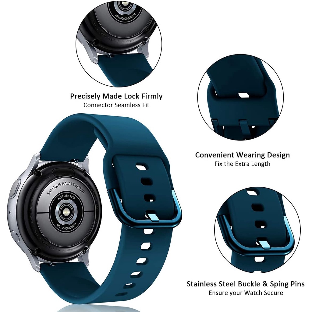 Dây Đeo Thay Thế Chất Liệu Silicon Màu Trơn Cho realme band 2 2