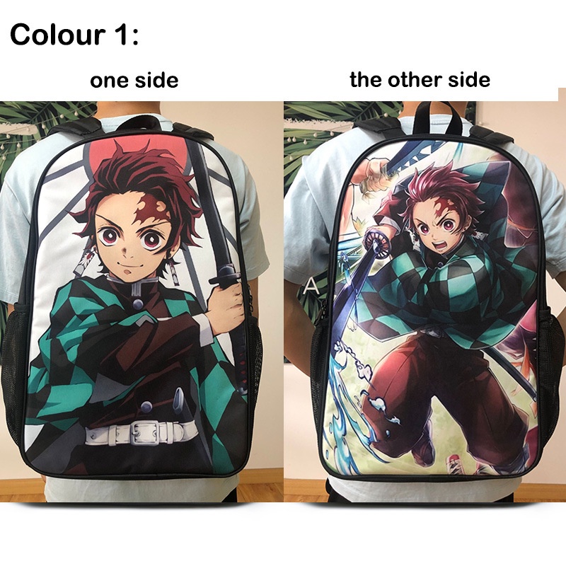 Ba Lô Đi Học In Họa Tiết Anime Demon Slayer Kimetsu No Yaiba Thời Trang