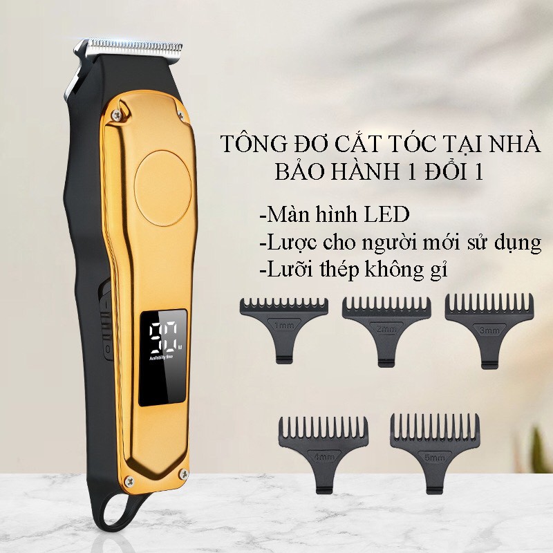 Tông đơ cắt tóc gia đình, tông đơ chấn viền, chuyên nghiệp,nhỏ gọn, nhẹ, thiết kế kim loại